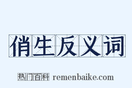 俏生反义词是什么意思的图片